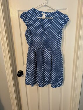 Esley Polka Dot Women's Fit & Flare Dress With Pockets, Sz. M